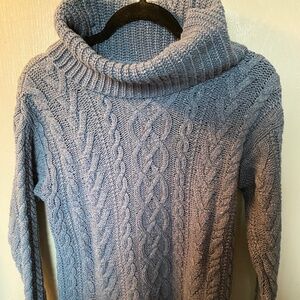 Lauren Ralph Lauren Pre-Owned Blue Cable Knit Sweater Size Small
